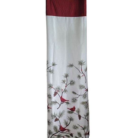 Cardinal Christmas shower curtain - Picture 1 of 3